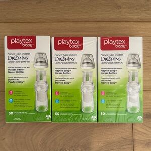 NEW & SEALED Playtex Baby Drop-Ins Liners - White and Green